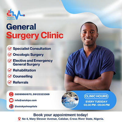 Surgery Clinic graphic design