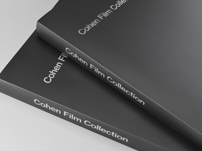 Cohen Film Collection | Book & Web book branding clean design graphic design minimal simple typography web