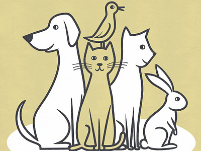 Harmony in Line: A Unique Perspective animalart artisticexpression artoftheday cat creative design creativeart dog art graphic design illustration instaart lineart minimalistart petillustration ui uniqueart visual design visualstorytelling