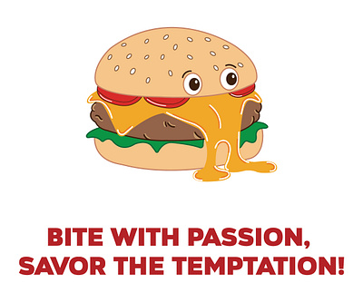 Eat the burger! 🍔 animation branding graphic design logo