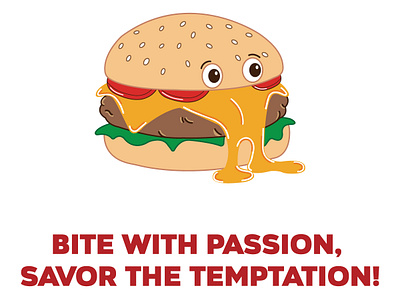 Eat the burger! 🍔 animation branding graphic design logo