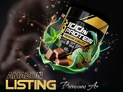 Amazon Listing Images / Premium A+ Content / Protein ads ads banner amazon amazon a amazon ebc amazon listing amazon listing images amazon store banner banners branding packaging social media banner