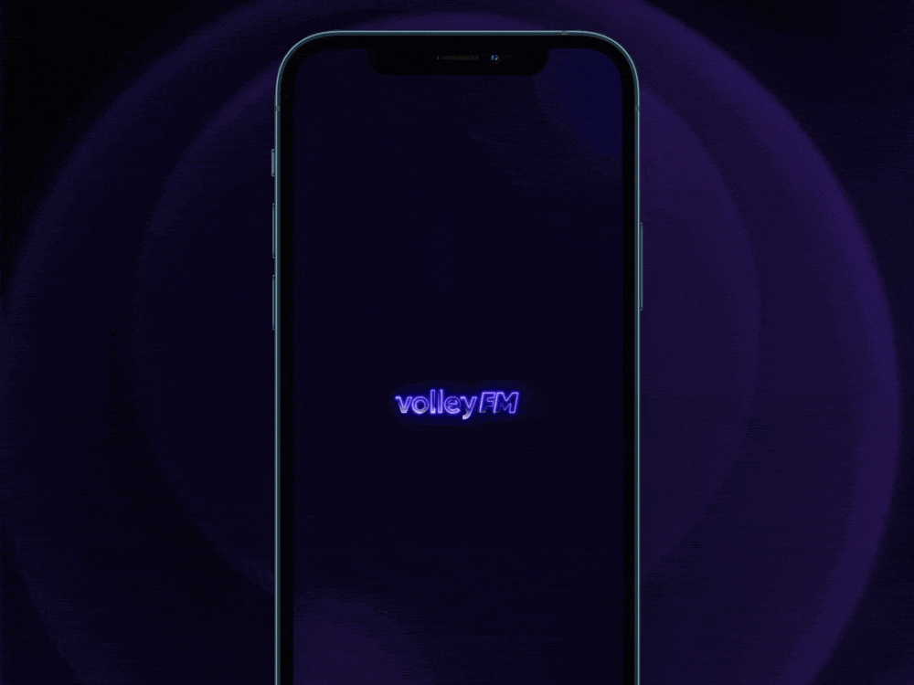 Volley FM was a nice looking app app animation app product design lottie mobile app