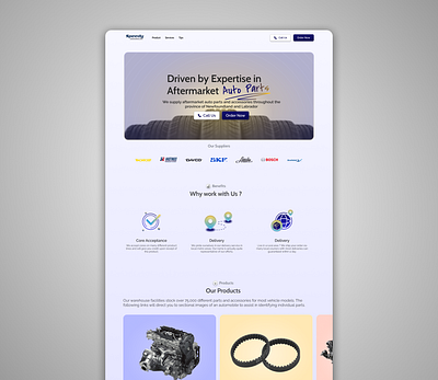 Speedy Automotive Landing Page - Redesign design landing page design product design ui ux design