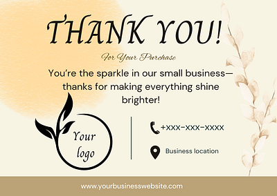 Business sample thank you cards. branding design designs graphic design illustration logo vector