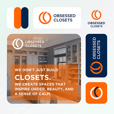 Logo Design for Obsessed Closets - OC letter logo banner design brand brand design branding branding design co logo design graphic graphic design letter o logo logo logo design logo designer logos o icon o letter o letter mark o logo oc logo website banner