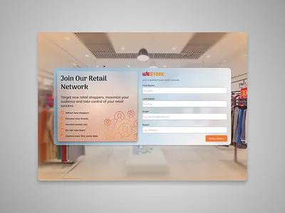 WeStock Retail Page design product design ui design ux design web design