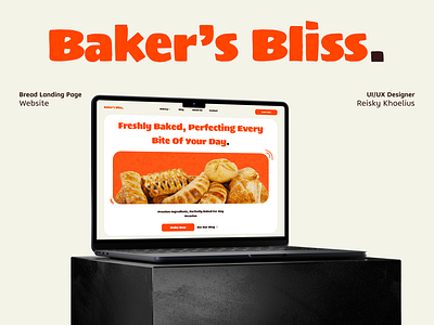 Baker's Bliss. Landing Page animation branding challenge dailyui design graphic design illustration landing page logo ui ui design uiux ux design