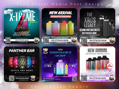 Vape Social Media Post Designs ads advertisement art branding business creatives graphic design graphics instagram post post design poster design social media social media ads vape vape ads vape post vape post design vape posts vape social media vaping