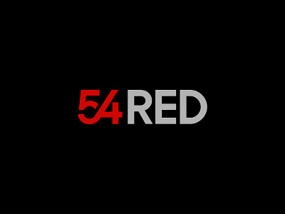 54RED logo and branding black branding consumer products customer experiences entertainment financial services gray grow health wellness illustration investment legal services logo design logotype mark red visual identity