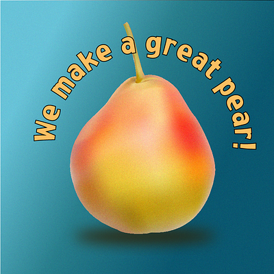 We make a great pear! adobe illustrator graphic design illustration