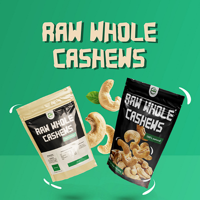 CASHEWNUTS | PACKAGING DESIGN animation brand identity branding cashewnuts cashews food graphic design identity logo natural nuts packaging packaging design