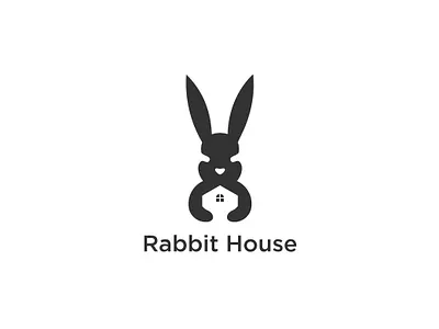 Real Estate Rabbit house logo house logo rabbit logo real estate logo