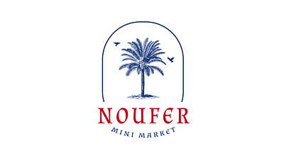 Noufer Mini Market | Logo Design brand identity branding graphic design local shop mini market