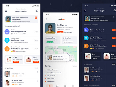 Concept Medical Application android app dribbble 2025 health app health applicaiton health industry ios app medical medical app medical applicaiton medical industry medico minimal app mobile mobile app ofspace ofspace llc surja sen das raj