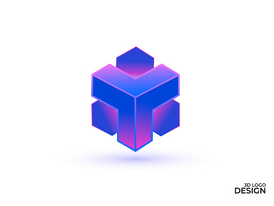 3D Branding for Blockchain,Technology and Cryptocurrency 3d brand 3d logo design ai and blockchain best 3d logo blockchain branding cryptocurrency fintech fintech design minimalist 3d logo startup branding tech branding