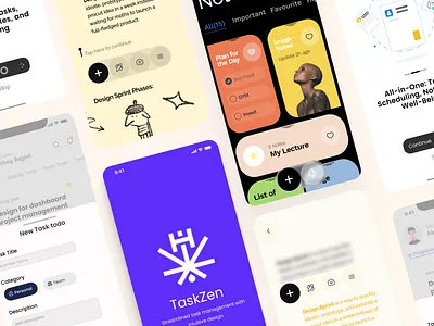 Mobile Task & Project Management App app appdesign design figmadesign management project task ui