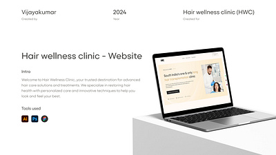 Clinic website - Hair wellness clinic figma landingpage uidesign uiux uxdesign web website