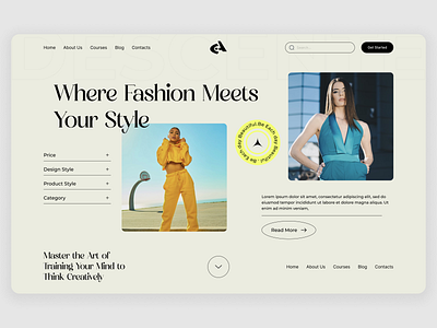 Fashion Web Header branding catalogue clean website cloth web clothing website design ecommerce ecommerce web fashion fashion brand fashion website fashionweb home page shopify ui uiux ux web web header website