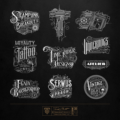 Some Logos Vol. 01 biernat branding handlettering illustration lettering logo logo designer tomaszbiernat typography vector vector art