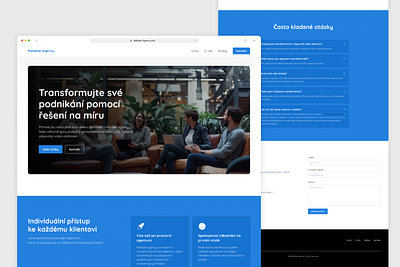 Reliable Agency - Landing Page Design design figma ui uiux ux