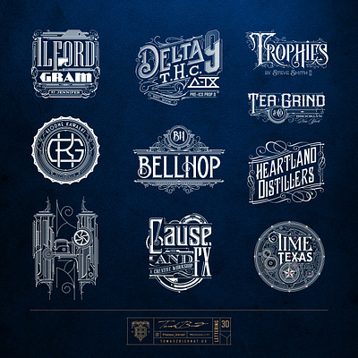 Some Logos Vol. 03 biernat branding design florida handlettering illustration lettering logo logo designer tomasz biernat typografia typography vector art