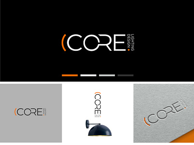 logo Core Lighting Design brandidentity branding design designinspiration graphic design logo logodesign logoligthing logomakers onpose