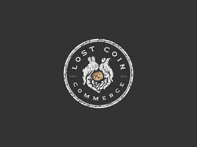 Logo Lost Coint Commerce branding design designinspiration graphic design logo logodesign logomakers logoretro logovintage onpose vector