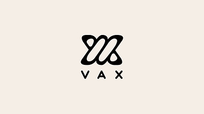 VAX logo art brand branding cosmodrome art creative design graphic design illustration logo logofolio love malina cosmica modern monogram portfolio sale style vax vector