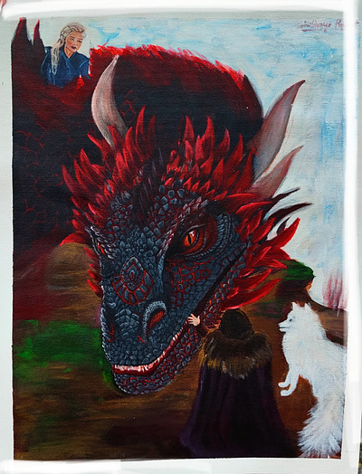 Game of thrones acrylicpainting art challenge design illustration traditionalart weeklywarmup