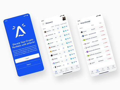 Crypto Alerts Mobile App UIUX Design mobile product ui ux