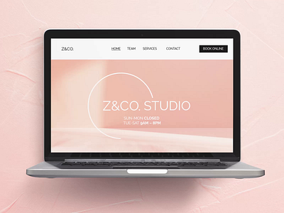 [UI/UX] Z&CO. Website Landing Page Mockup after effects animation beauty branding graphic design landing page loading loading animation logo animation mockup motion design motion graphics photoshop simple ui ui design uiux ux design web design website