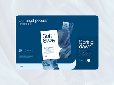 SoftSway most popular product 3d beauty design landing page minimalism product product design ui ux webdesign website