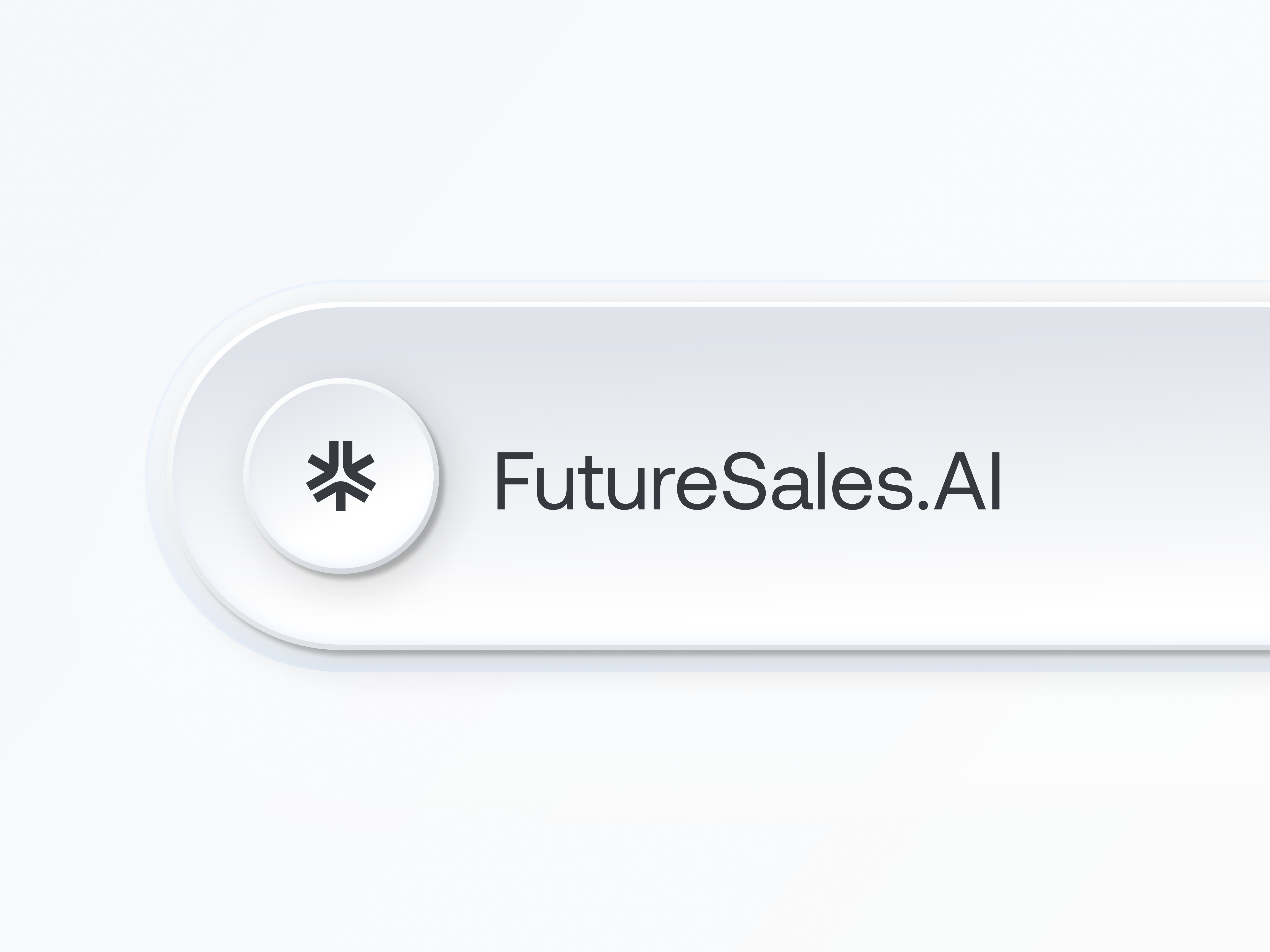 🤖FutureSales.ai // UI Presentation ai artificial b2b branding button coach customer futuristic generative ai interactive landing page logo modern navigation sales shadows simulation startup tech white