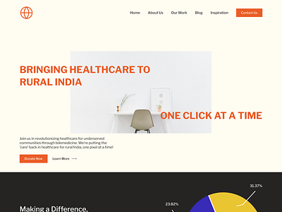 NGO Website Providing Telemedicine Services (Community) color theme typography ui ux web ui