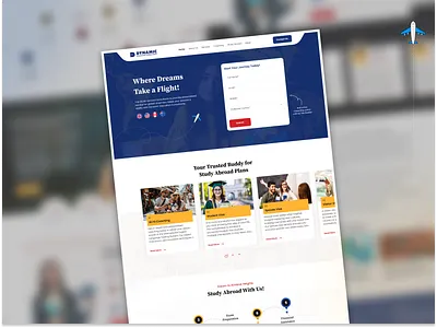 Dynamic Consultancy: Empowering Global Dreams abroad consultant creative design dynamic consulting ielts spouse visa student visa ui design ui ux visa