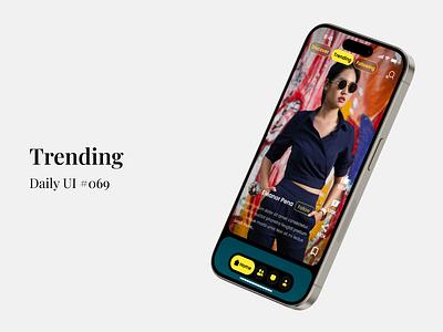 Trending - Daily UI #069 daily ui daily ui 69 figma mobile app design social media trending ui ui design uiux uiux design video