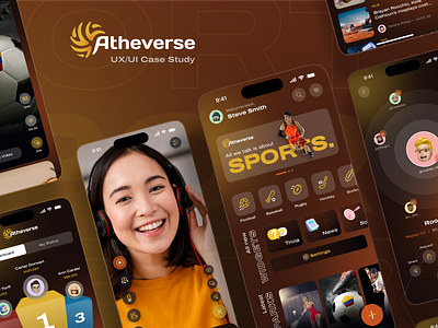 Atheverse: Your Ultimate Modernizing Sports Fan Hub appdesign appinteraction appui designinspiration digitaldesign interactiondesign livestreamingapp mobileapp mobileui productdesign socialapp sportsapp sportscommunity sportsdesign triviagame uiinspiration uiux userinterface uxdesign videoapp