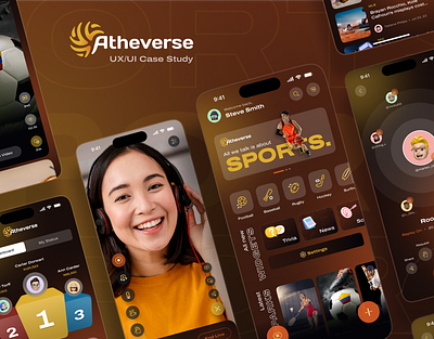 Atheverse: Your Ultimate Modernizing Sports Fan Hub appdesign appinteraction appui designinspiration digitaldesign interactiondesign livestreamingapp mobileapp mobileui productdesign socialapp sportsapp sportscommunity sportsdesign triviagame uiinspiration uiux userinterface uxdesign videoapp