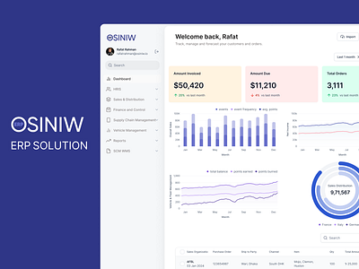 OSINIW ERP | AI-Powered Business Solution ai branding businesssolution enterprisesoftware erp figma saas ui uidesign uxdesign webappdesign