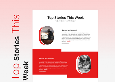 Top Stories This Week branding graphic design ui