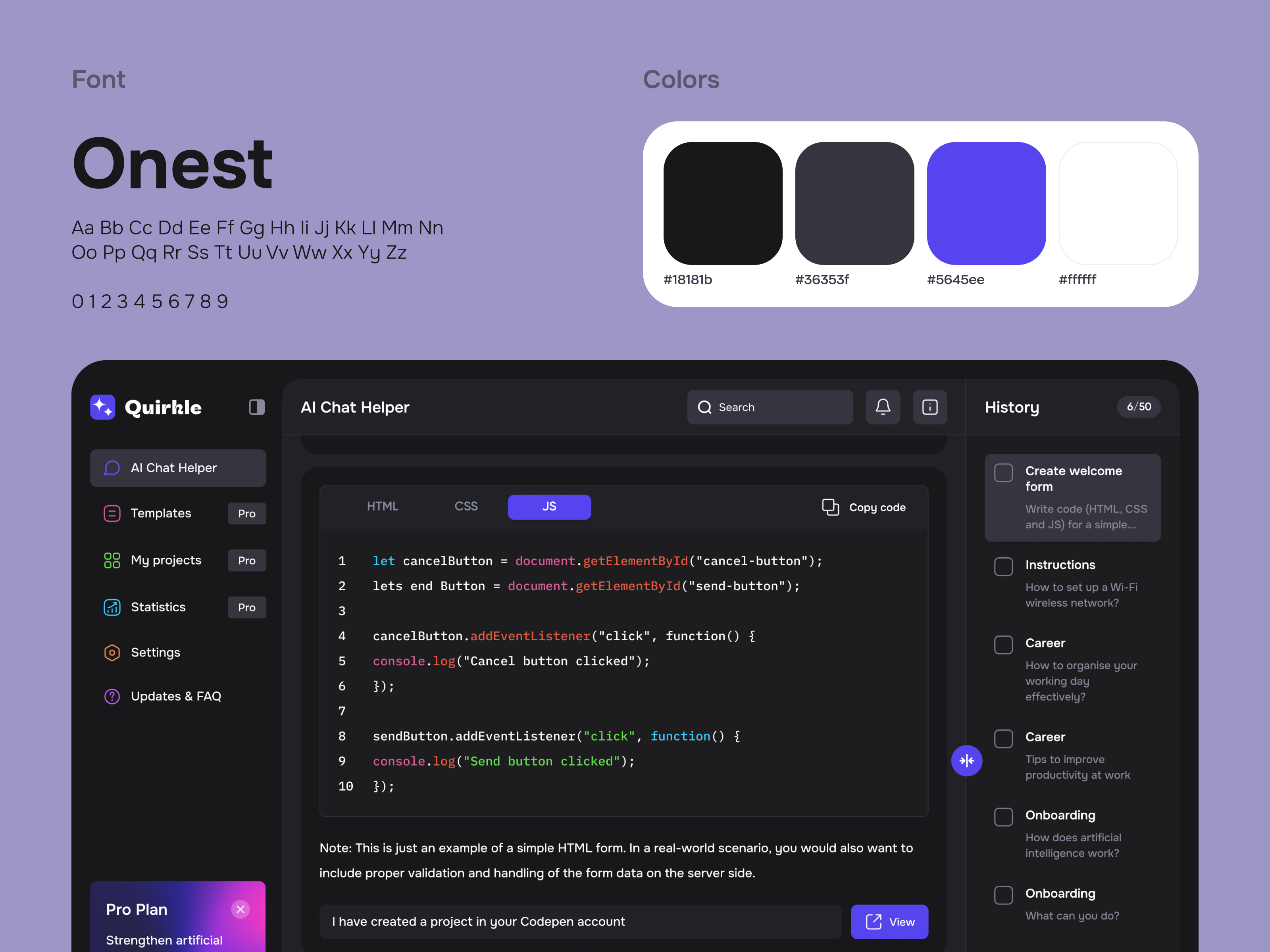 AI Chatbot Web App by Ronas IT | UI/UX Team on Dribbble
