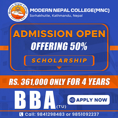 Admission Design graphic design