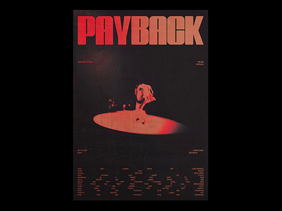 Music motion poster design. Day 2 "The Payback" graphic design motion graphics music poster poster typography