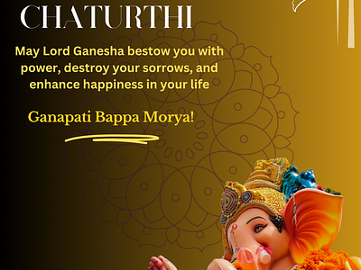 Ganesh Chaturthi: A Festival of Joy and Devotion flyer ganesh chaturthi design high quality low price