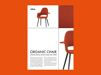 Object Poster - Organic Chair C. Eames & E. Saarinen advertising composition graphic design layout object poster poster poster design