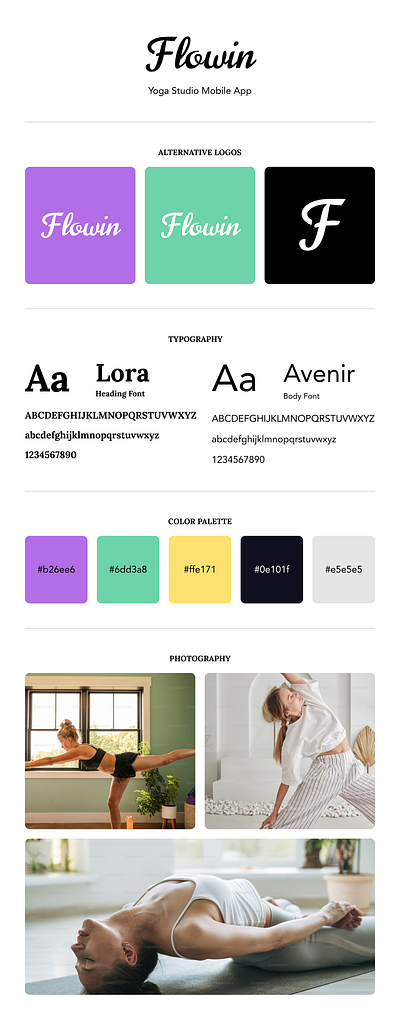 Branding for Yoga Studio Mobile App Project app branding branding mobile app ui ux design ux professional