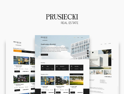 PRUSIECKI REAL ESTATE | web design design ui ux web webdesign