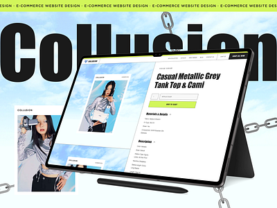 Collusion - Clothing Ecommerce Cool Website Design business website clothing ecommerce cool website creative website ecommerce ecommerce dashboard ecommerce landing page ecommerce ui ecommerce website design fashion web design fashion website hire ui ux designer hire web designer landing page modern website ui ux design web design web design inspiration web ui website graphics