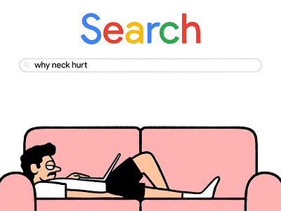 why neck hurt cartoon cartoonist design funny funny cartoon funny illustration humor illustration